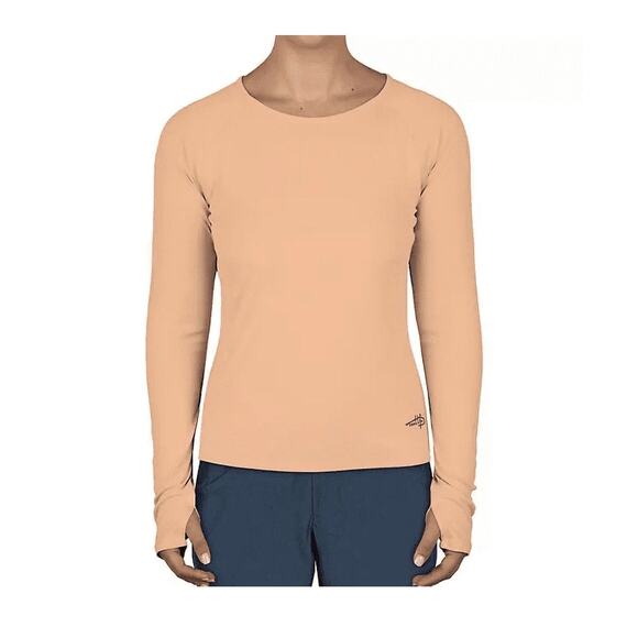 Women long/SL UV Swim Shirt  Reel Life  1 Pack Jax Beach Peach Parfait Swimwear - Picture 1 of 7